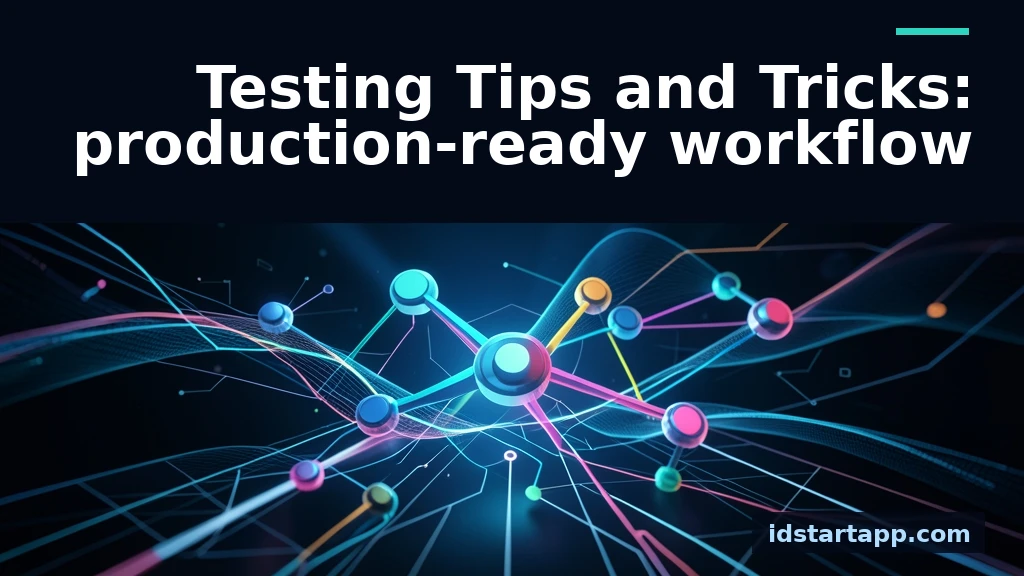 Testing Tips and Tricks for a Production-Ready Workflow
