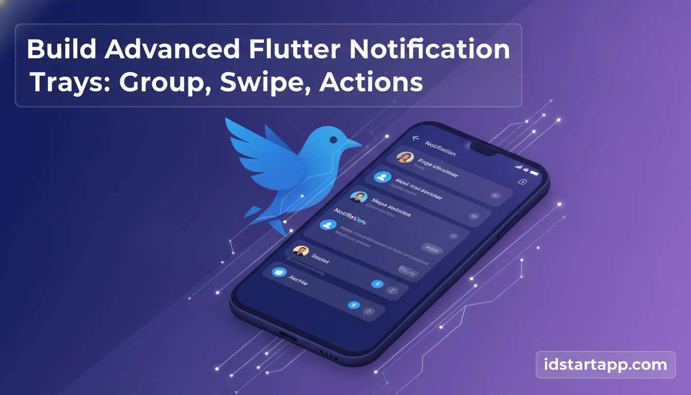 Build Advanced Flutter Notification Trays: Group, Swipe, Actions