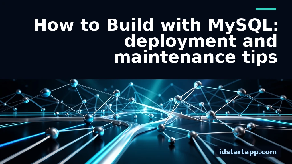 Building with MySQL: Deployment and Maintenance Tips