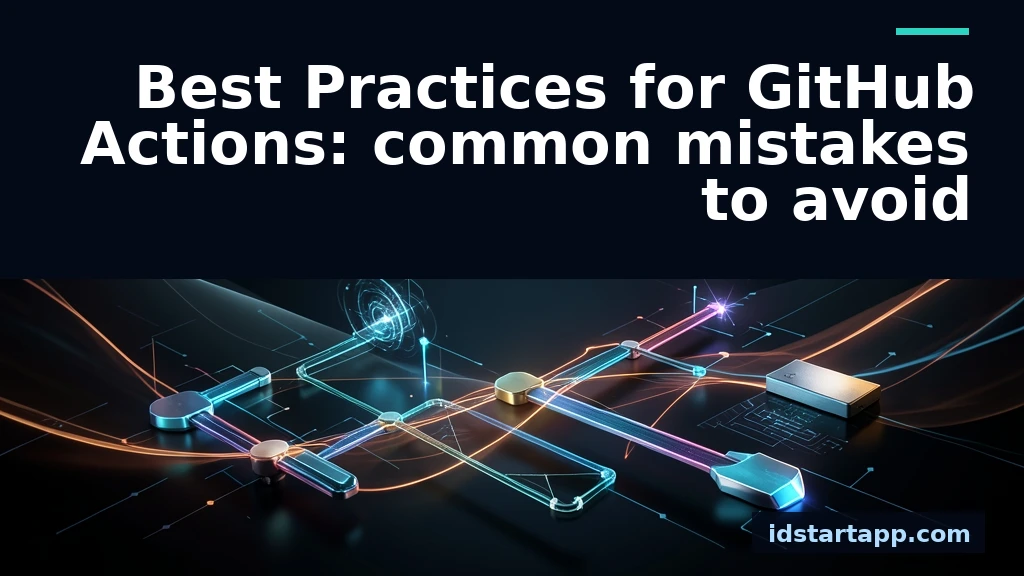 GitHub Actions Best Practices: Common Mistakes to Avoid