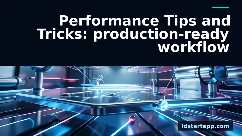 Performance Tips and Tricks for Production-Ready Workflows