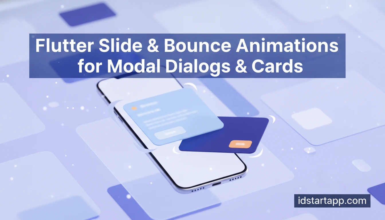 Flutter Slide & Bounce Animations for Modal Dialogs & Cards