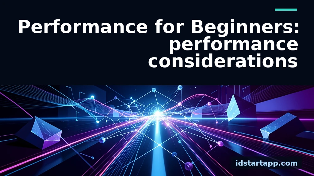 Performance for Beginners: Key Considerations for Speed