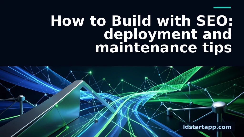 How to Build with SEO: Deployment and Maintenance Tips