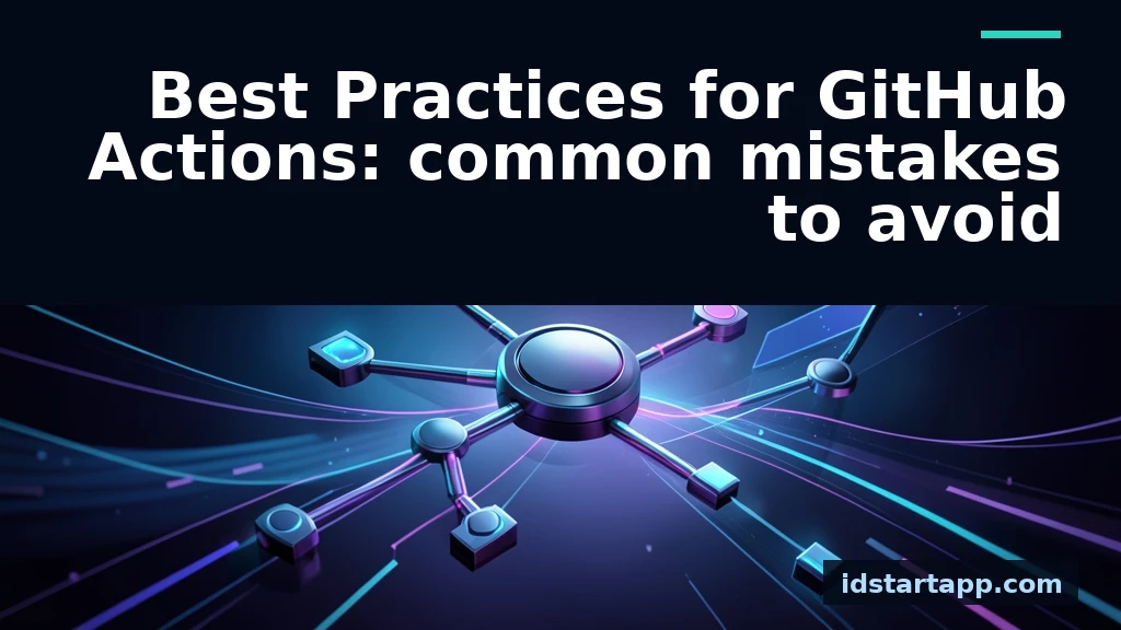 GitHub Actions Best Practices: Avoiding Common Mistakes