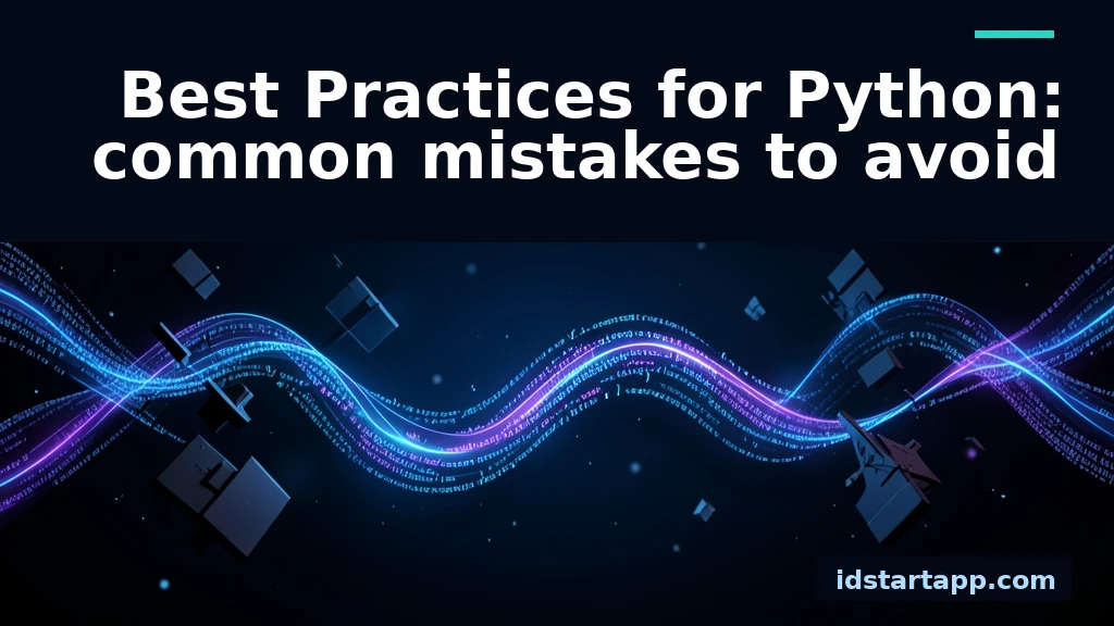 Best Practices for Python: Common Mistakes to Avoid