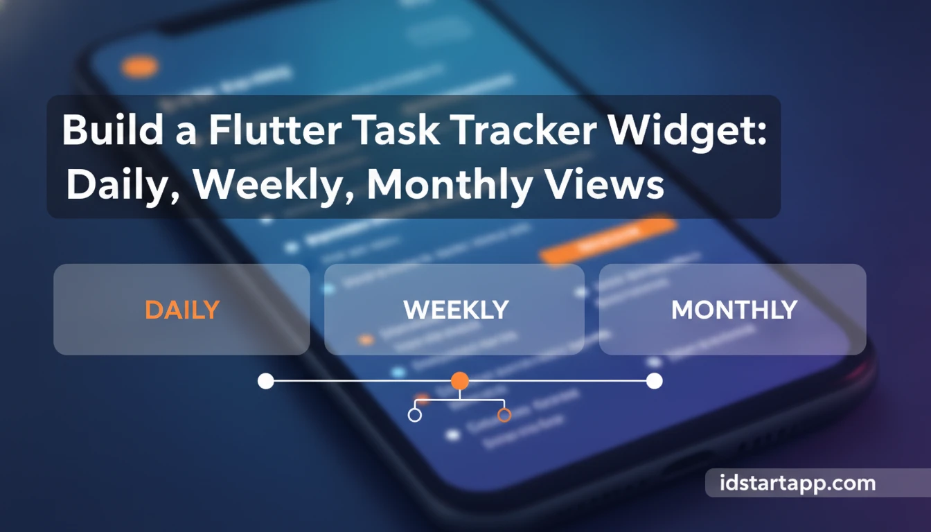 Build a Flutter Task Tracker Widget: Daily, Weekly, Monthly Views