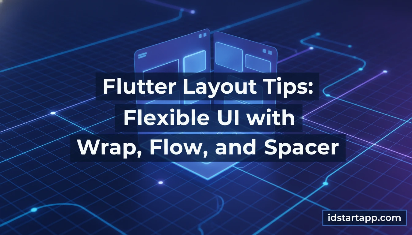 Flutter Layout Tips: Flexible UI with Wrap, Flow, and Spacer