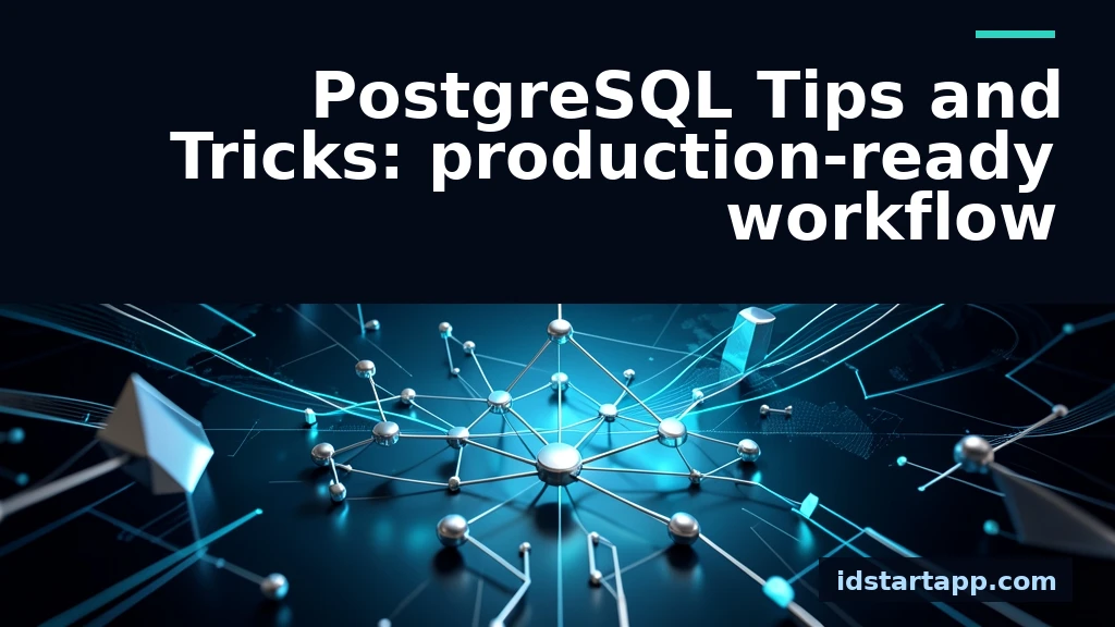 PostgreSQL Tips and Tricks for Production Workflows