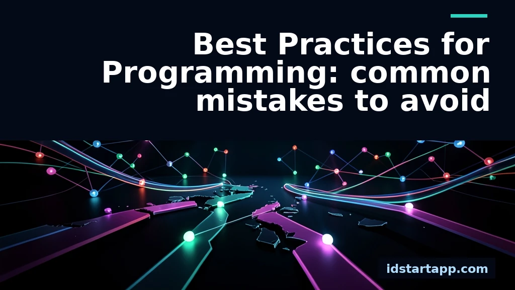 Programming Best Practices: Common Mistakes to Avoid